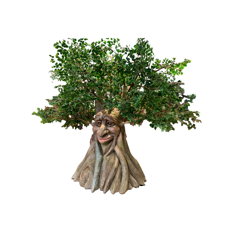P-AM110-LI 300cm Life-size talking tree with face movement