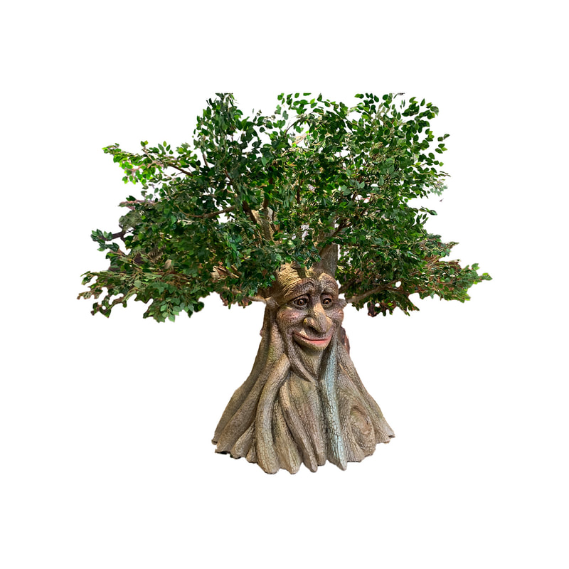 P-AM110-LI 300cm Life-size talking tree with face movement