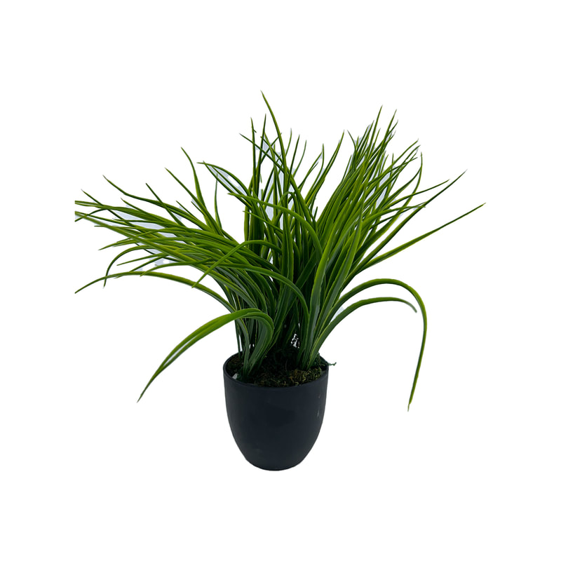 P-AP114-GR 8cm Pandanus artificial tabletop plant