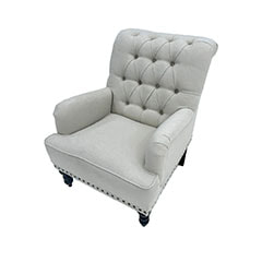 Sylvester Armchair - White P-AR801-WH