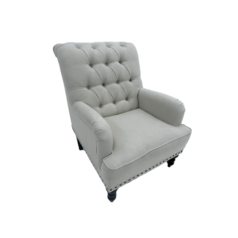 P-AR801-WH Sylvester Arm Chair - White 
