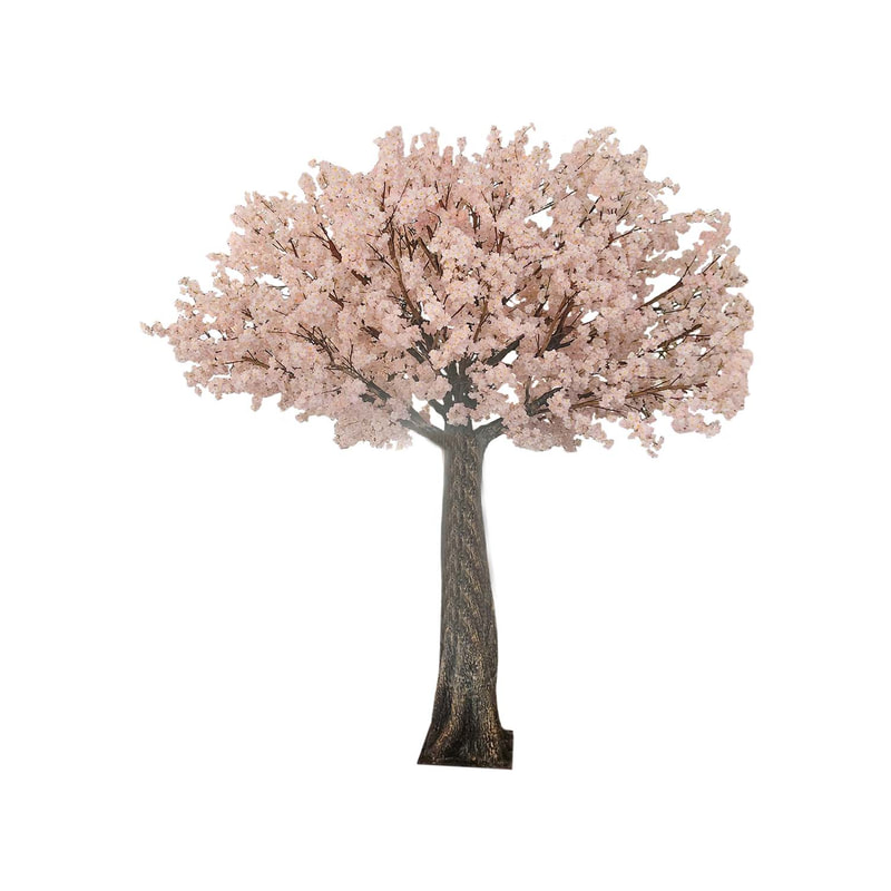 P-AT106-LP 3.4m high artificial Peach tree with  light pink blossoms
