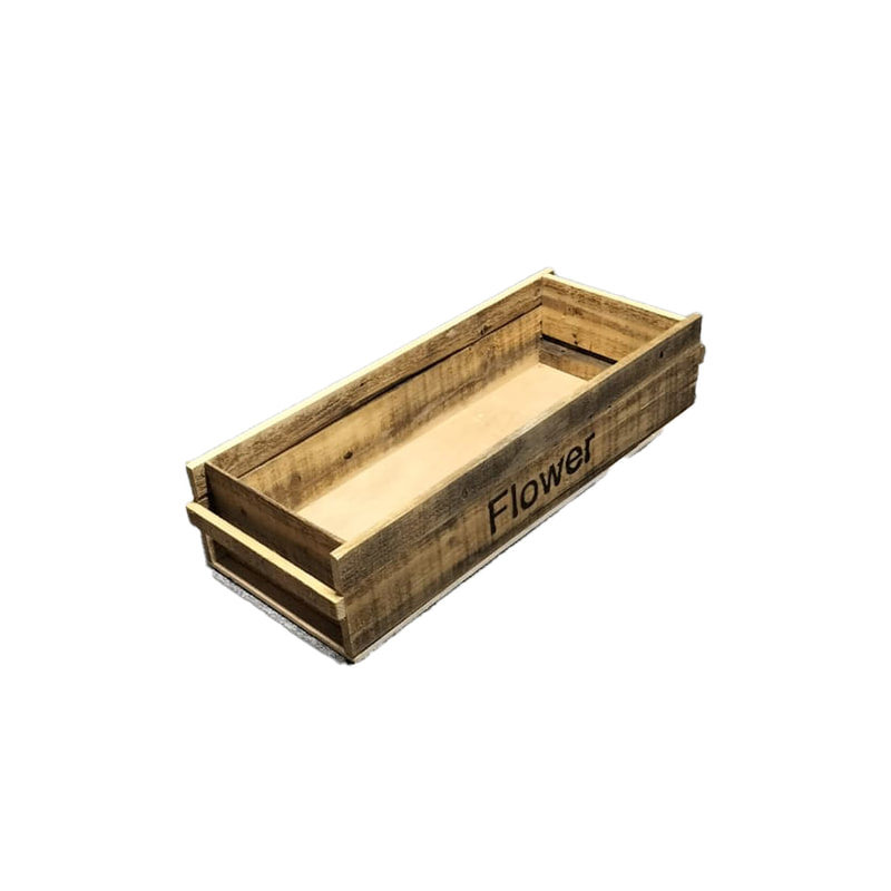 P-BA104-DW 68cm Type 3 open top flower display crate