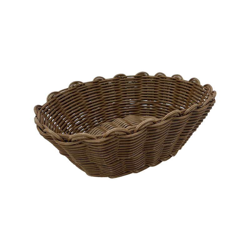 P-BA105-JT 24cm wicker oval woven basket