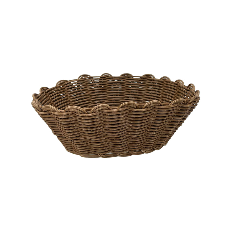 P-BA105-JT 24cm wicker oval woven basket
