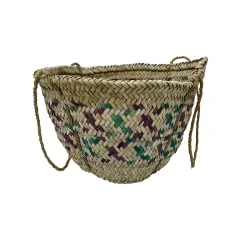 Traditional Basket - 44cm - Multicolour P-BA107-MC