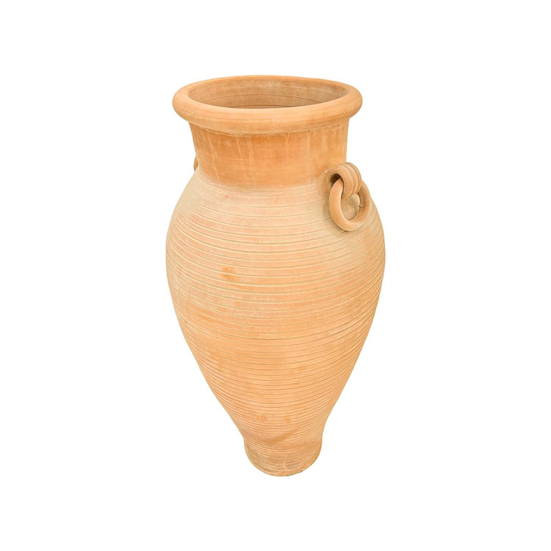 P-CD103-NC 140cm Sahara terracotta display pot with clay rings