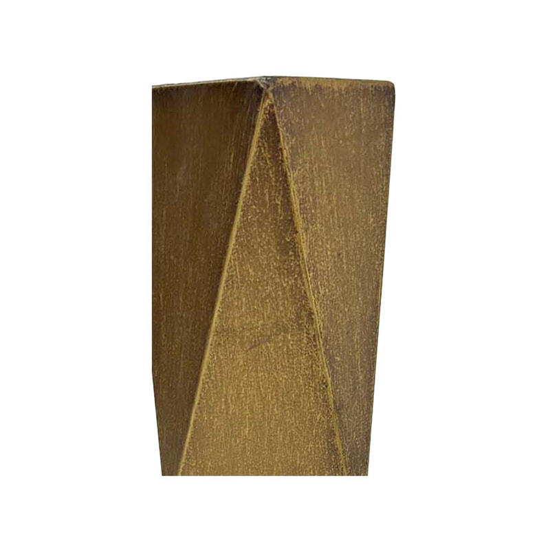 P-CD104-BA 46cm Ceaser geometric brass colour display vase
