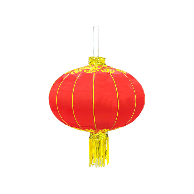 P-CL101-RG 20cm type 1 Chinese hanging lantern