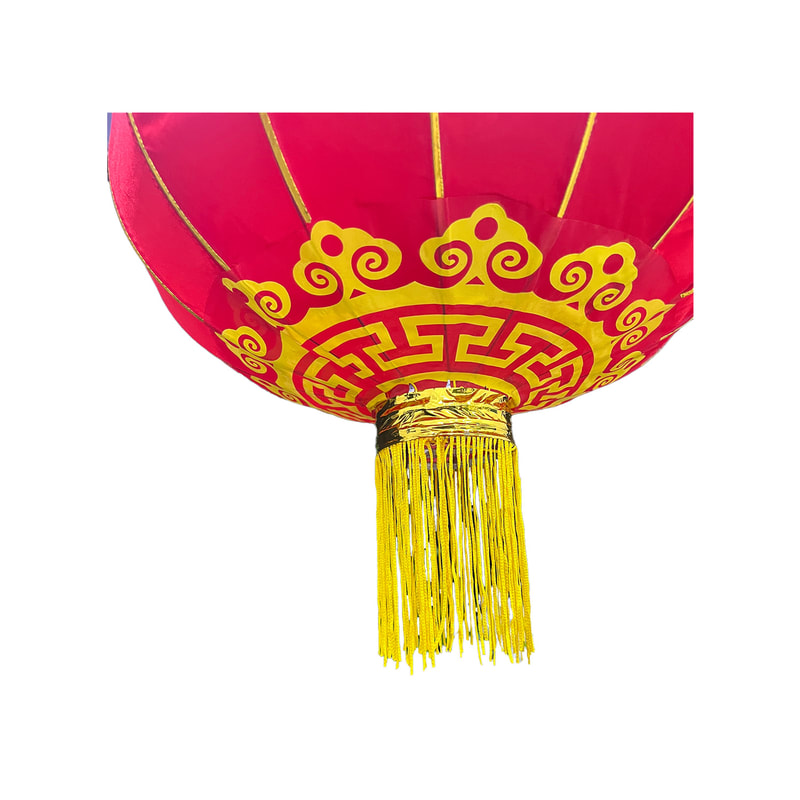 P-CL101-RG 20cm type 1 Chinese hanging lantern