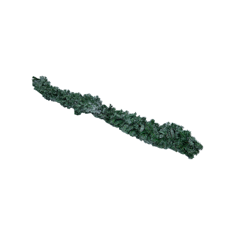 P-CM118-MC 270cm plain snowy green Christmas garland