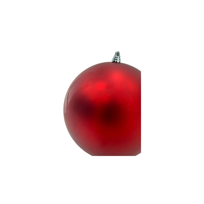P-CM131-RE 12cm shiny red fire retardant bauble