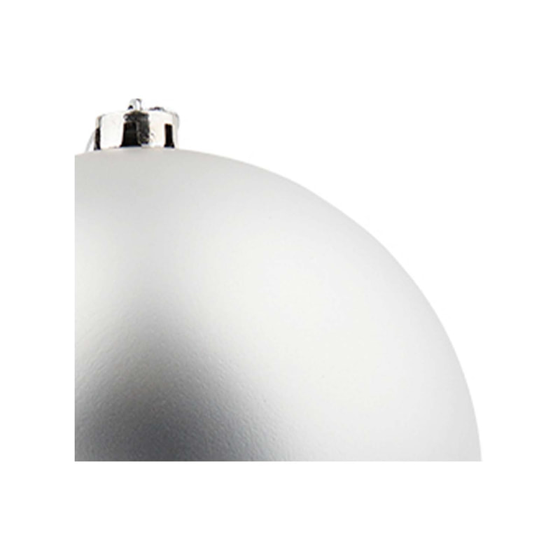 P-CM133-SI 18cm matt silver bauble