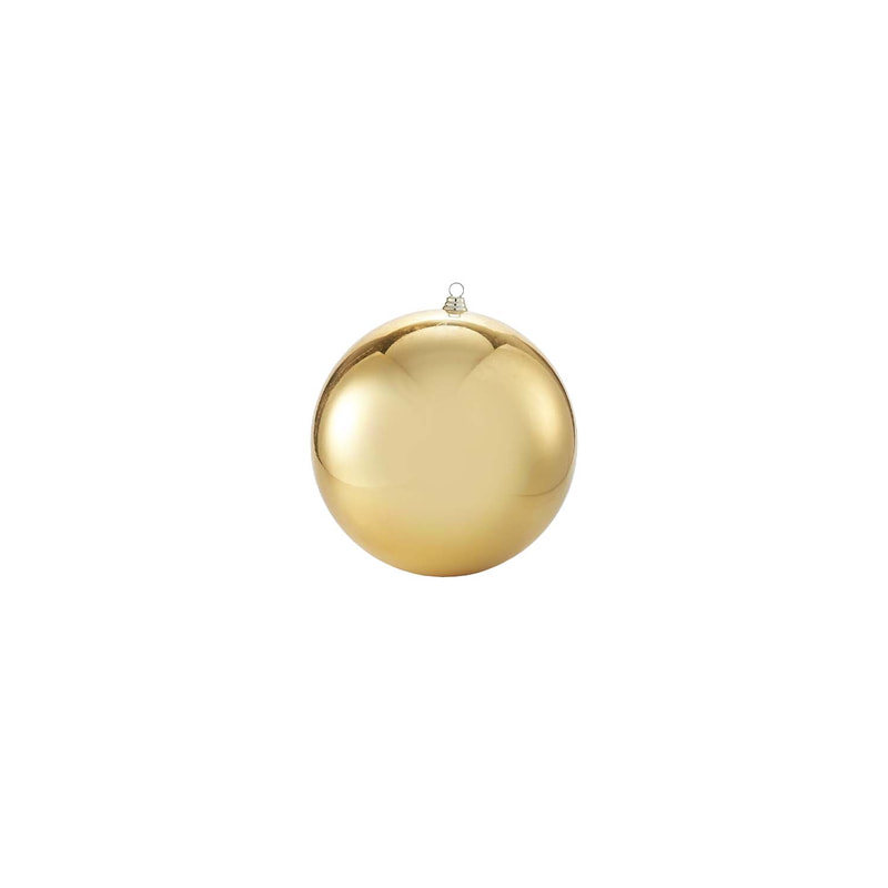 P-CM135-GD 7cm shiny gold bauble