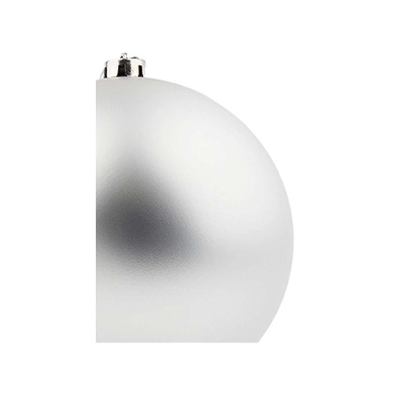 P-CM135-SI 7cm matt silver bauble