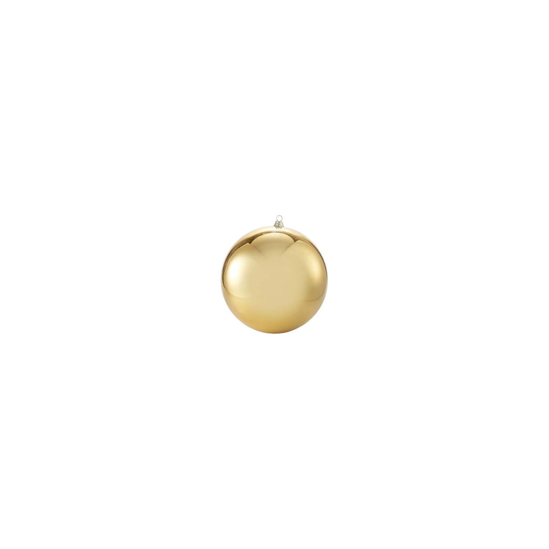 P-CM136-GD 4cm shiny gold bauble