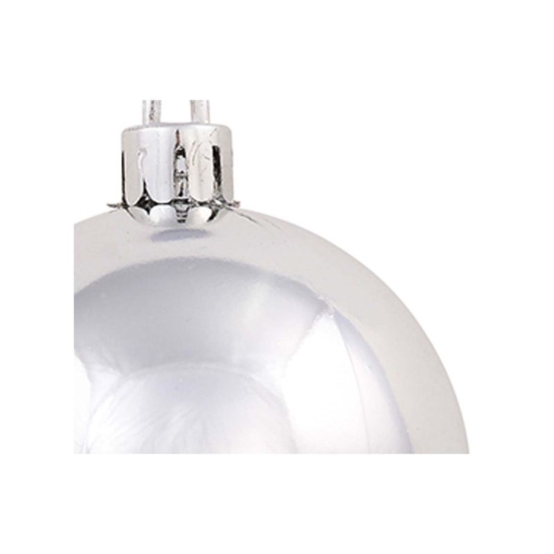 P-CM136-SI 4cm shiny silver bauble
