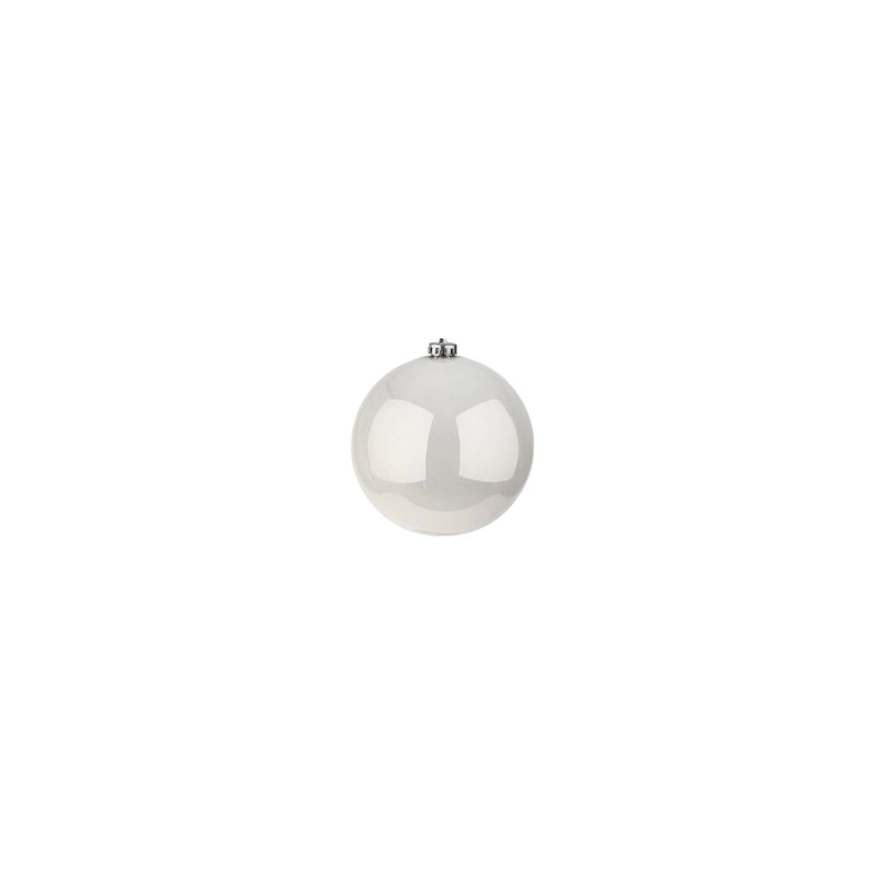 P-CM136-WH 4cm shiny white bauble