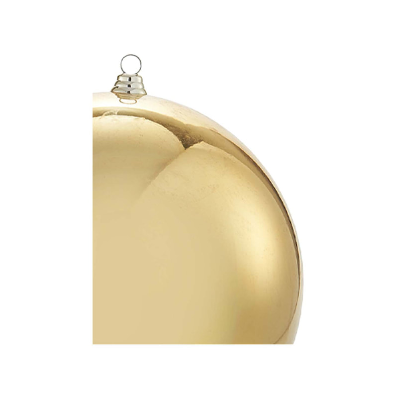 P-CM137-GD 30cm shiny Gold fire retardant bauble