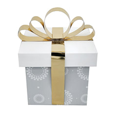 P-CM147-MC Type 1 150cm gift box with ribbon and customizable wrapping paper