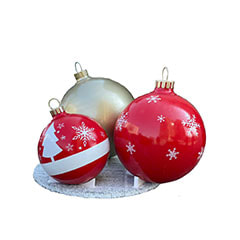 Giant Bauble Set - Type 11 - 2.5m P-CM149-MC