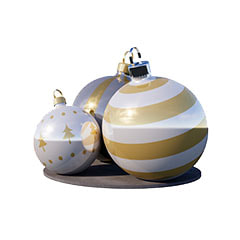 Giant Bauble Set - Type 12 - 2.5m P-CM170-MC