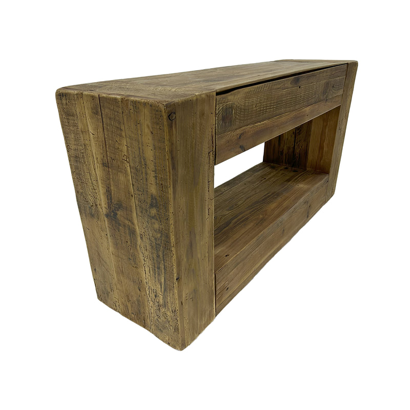 P-CN802-NW Montana natural wood console table