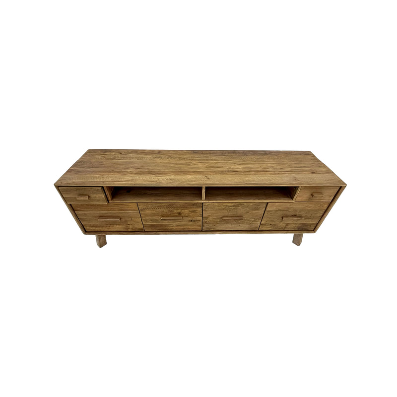 P-CN802-NW Montana natural wood console table