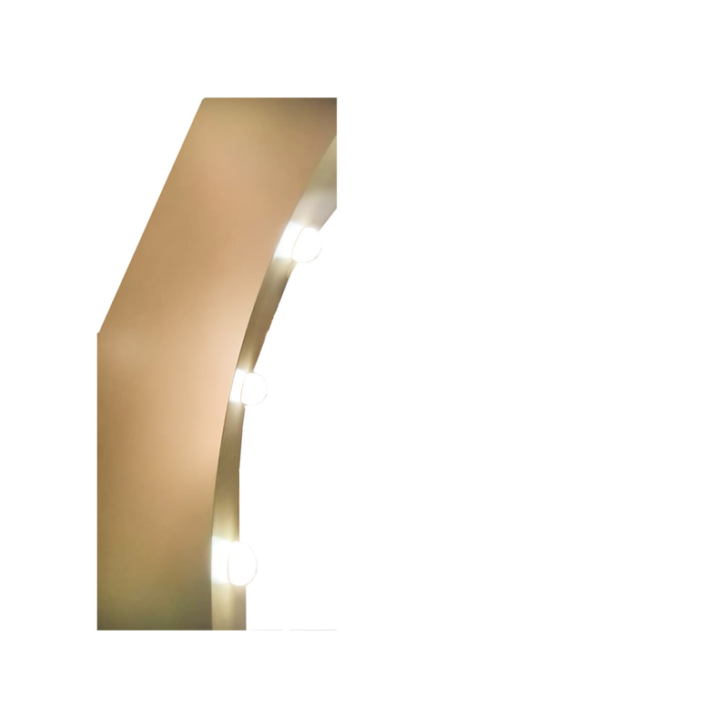 P-DA105-GD Type 3 decorative light-up arch in gold