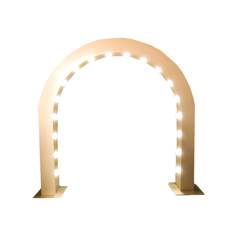 P-DA105-GD Type 3 decorative light-up arch in gold