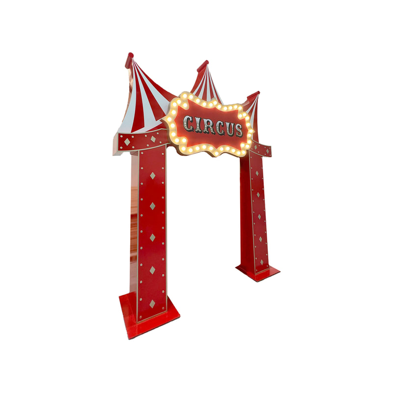 P-DA105-GD Type 3 decorative light-up arch in gold
