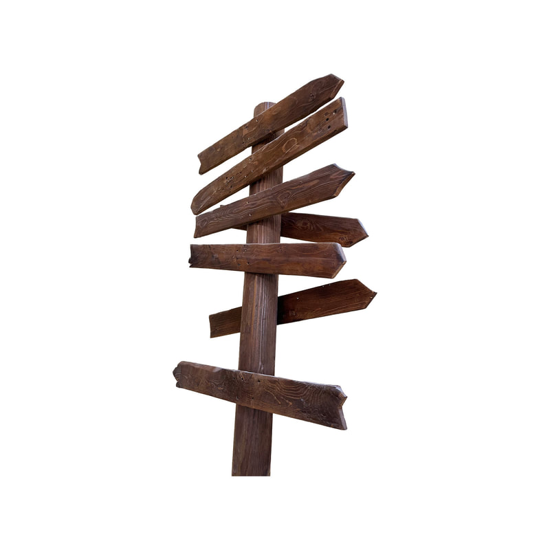 P-DG105-DW Type 4 Themed signage with wooden effect and customizable branding