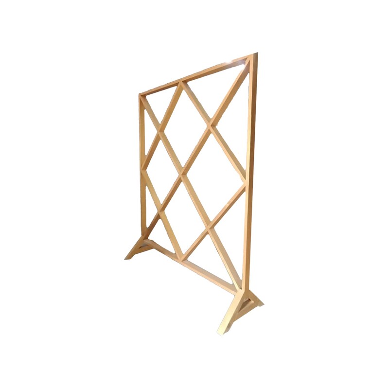 P-DP202-GD 244cm decorative panel with open criss-cross frame