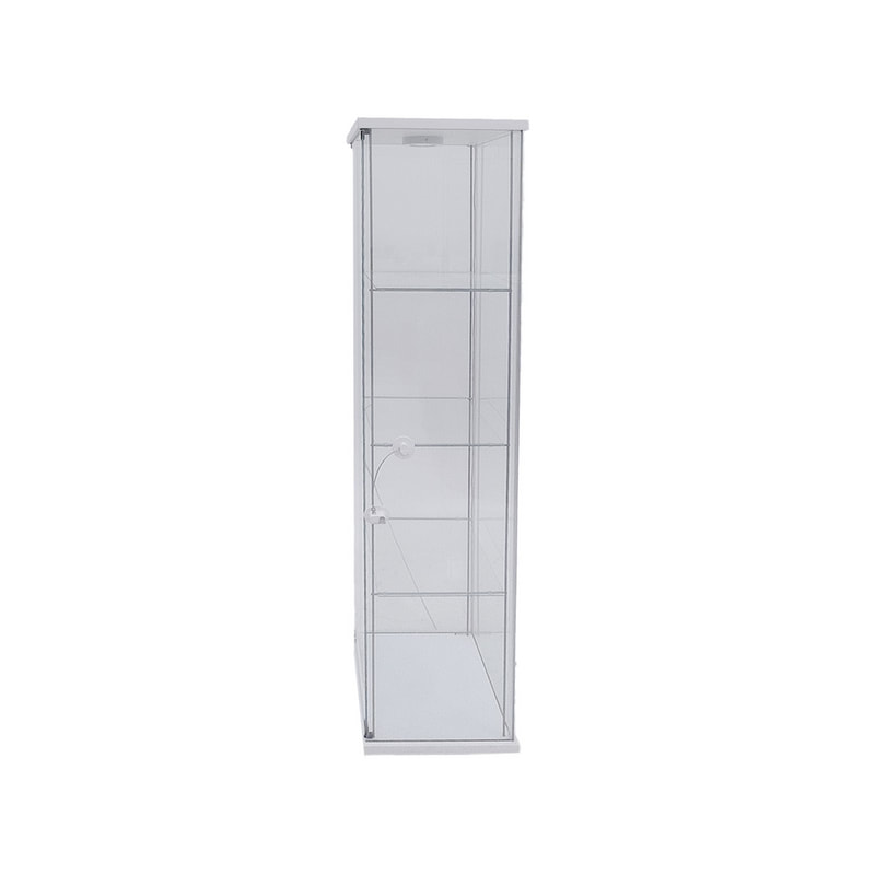 P-DS802-CL 165cm glass 4 tier display cabinet 