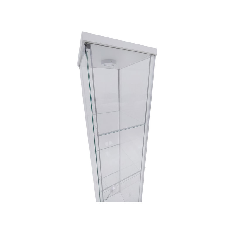 P-DS802-CL 165cm glass 4 tier display cabinet