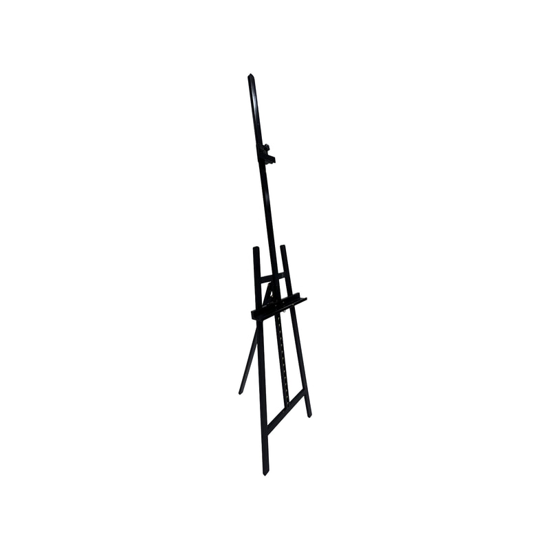 P-ES101-BL 84cm type 1 thin black wooden easel