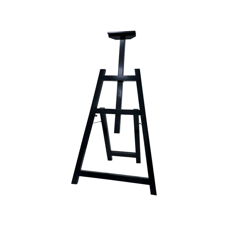 P-ES102-BL 186cm type 2 adjustable wooden easel in black 