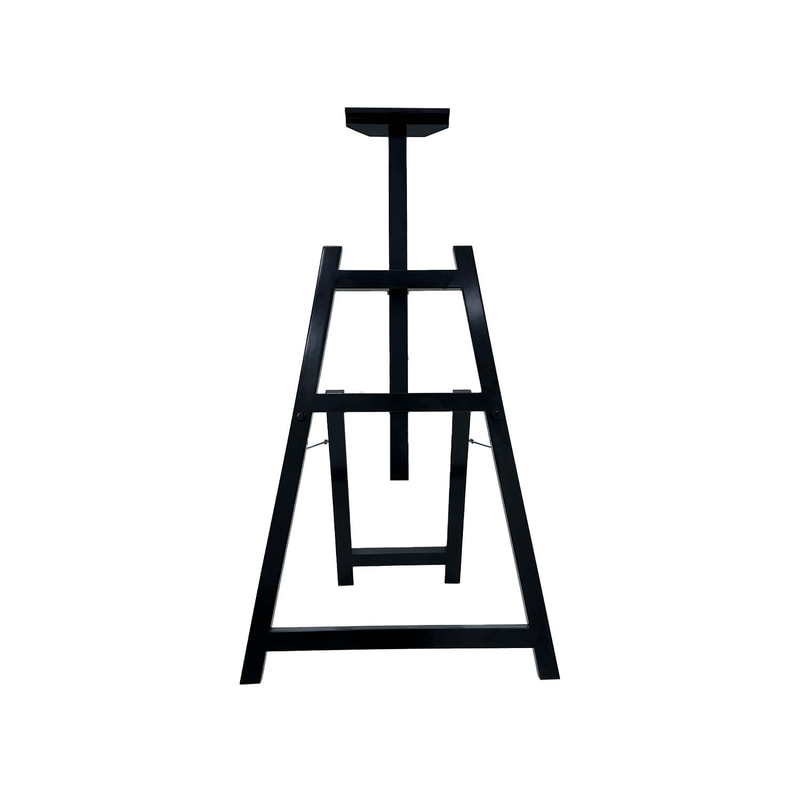 P-ES102-BL 186cm type 2 adjustable wooden easel in black 