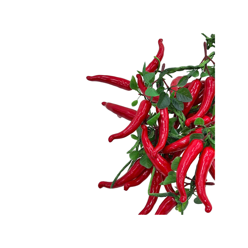 P-FA103-RE 55cm red chili string