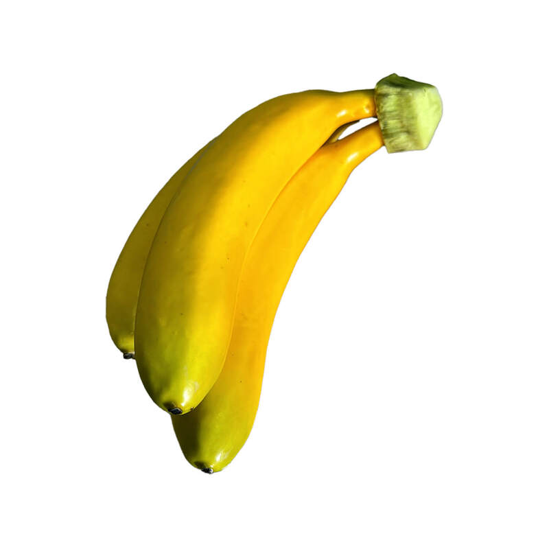 P-FA123-YL 20cm banana bunch of three