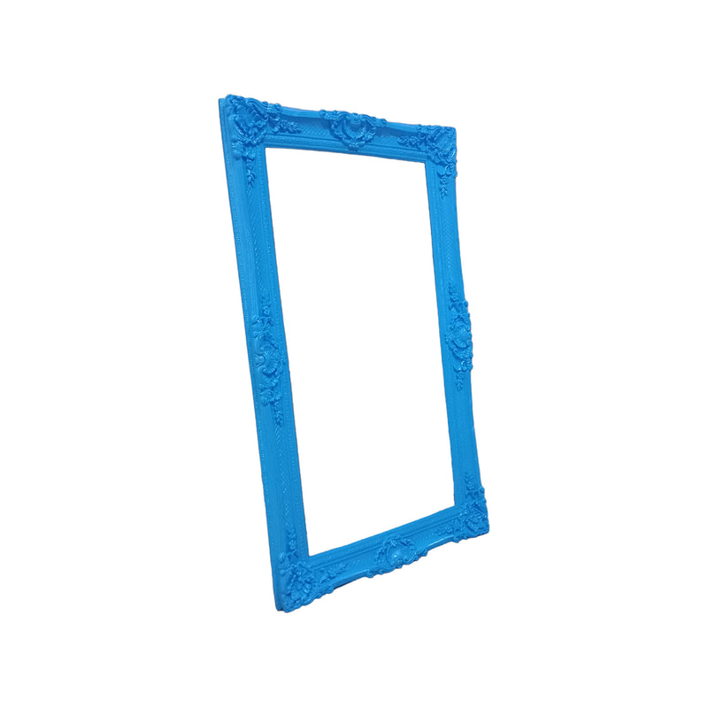 P-FD801-BU Baroque frame in blue