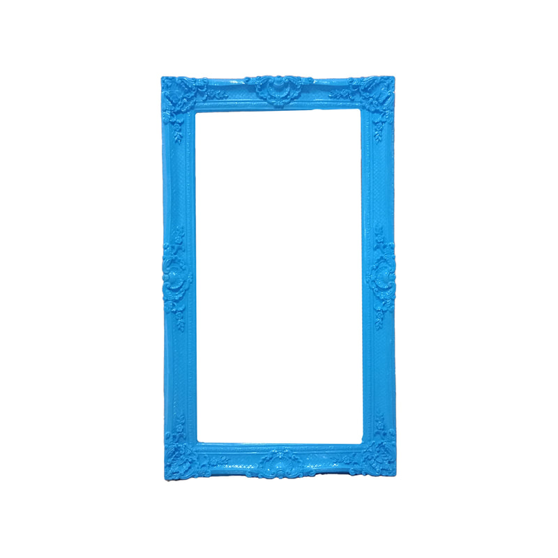 P-FD801-BU Baroque frame in blue