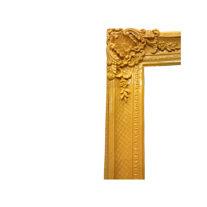 P-FD801-YL Baroque frame in yellow