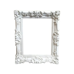 Baroque Frame - Type 6 - White  ​P-FD806-WH