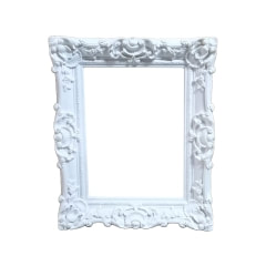 Baroque Frame - Type 7 - White  ​P-FD807-WH