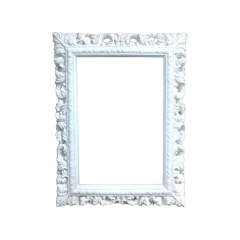 Baroque Frame - Type 8 - White  ​P-FD808-WH