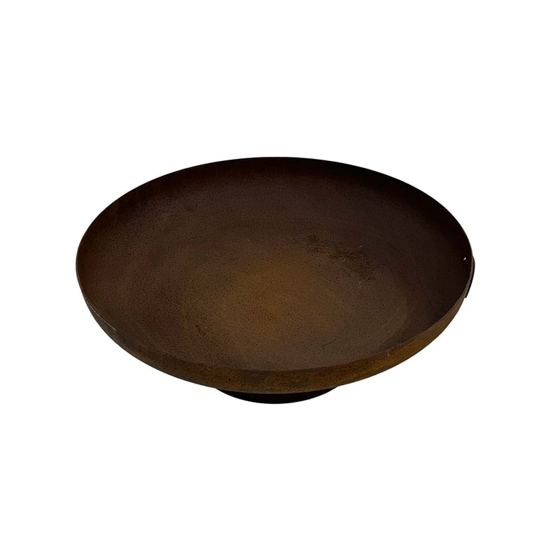 P-FI101-DS 50cm Draco outdoor untreated metal fire pit