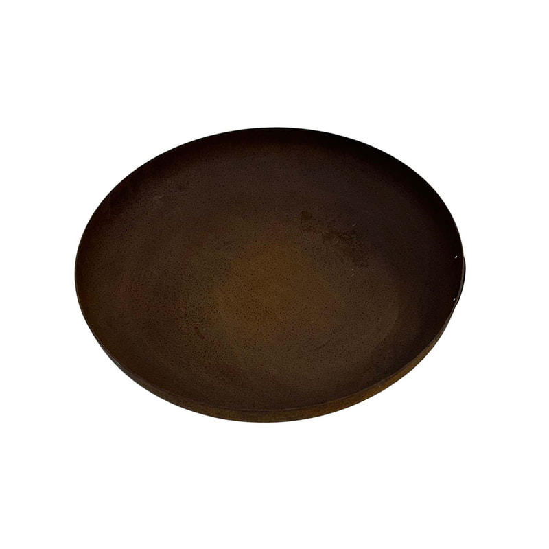 P-FI101-DS 50cm Draco outdoor untreated metal fire pit