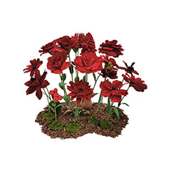 Giant Flowers - Red ​P-FK890-RE