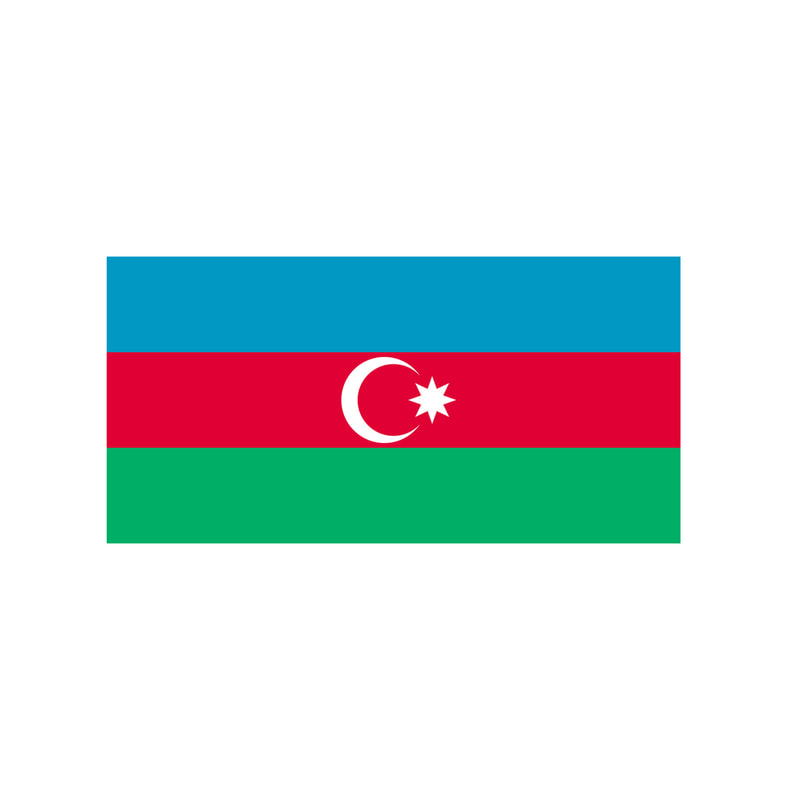 P-FL107-MC 180cm Azerbaijan National  Flag